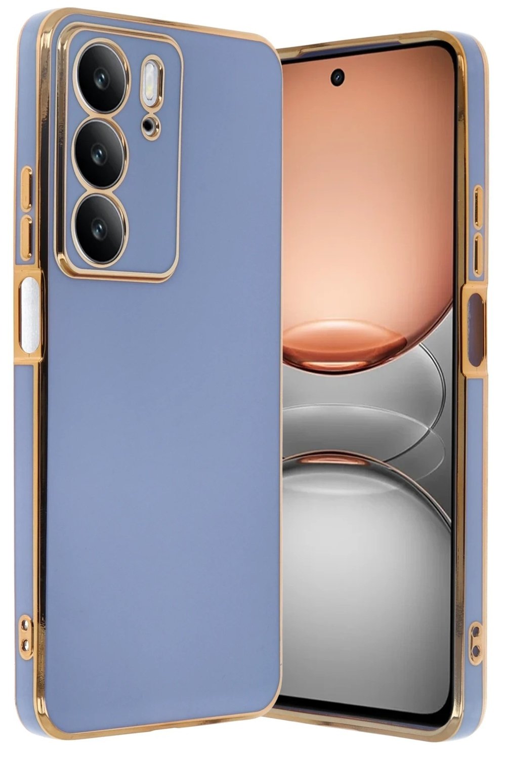 Mey İthalat®  Realme C75 4G Kılıf Volet Silikon - Mavi