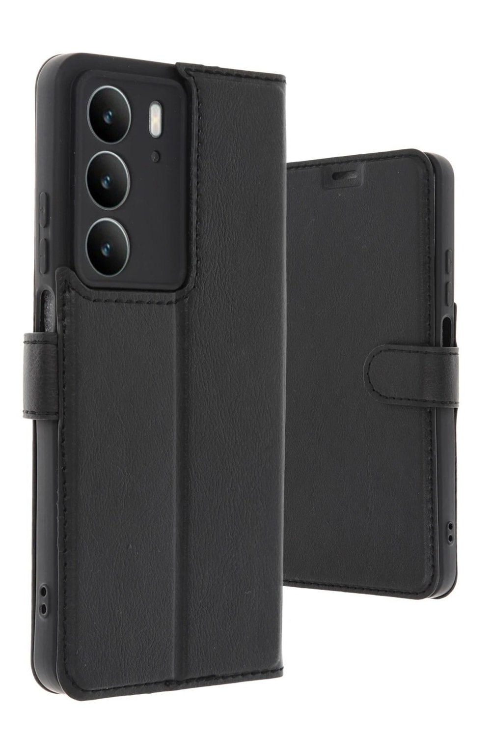 Mey İthalat®  Realme C75 4G Trend S Plus Kapaklı Kılıf - Siyah