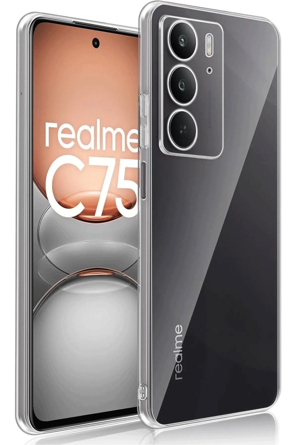 Mey İthalat®  Realme C75 Kılıf Lüx Şeffaf Silikon