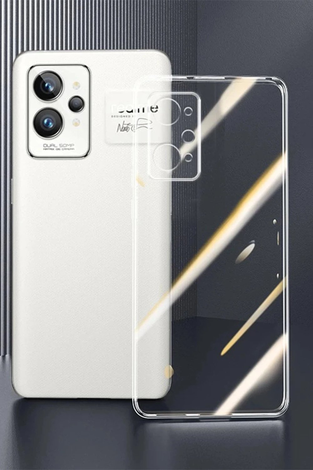 Mey İthalat®  Realme GT2 Pro 5G Kılıf Lüx Şeffaf Silikon