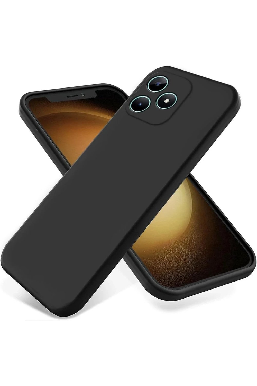 Mey İthalat®  Realme Note 50 4G Kılıf First Silikon - Siyah
