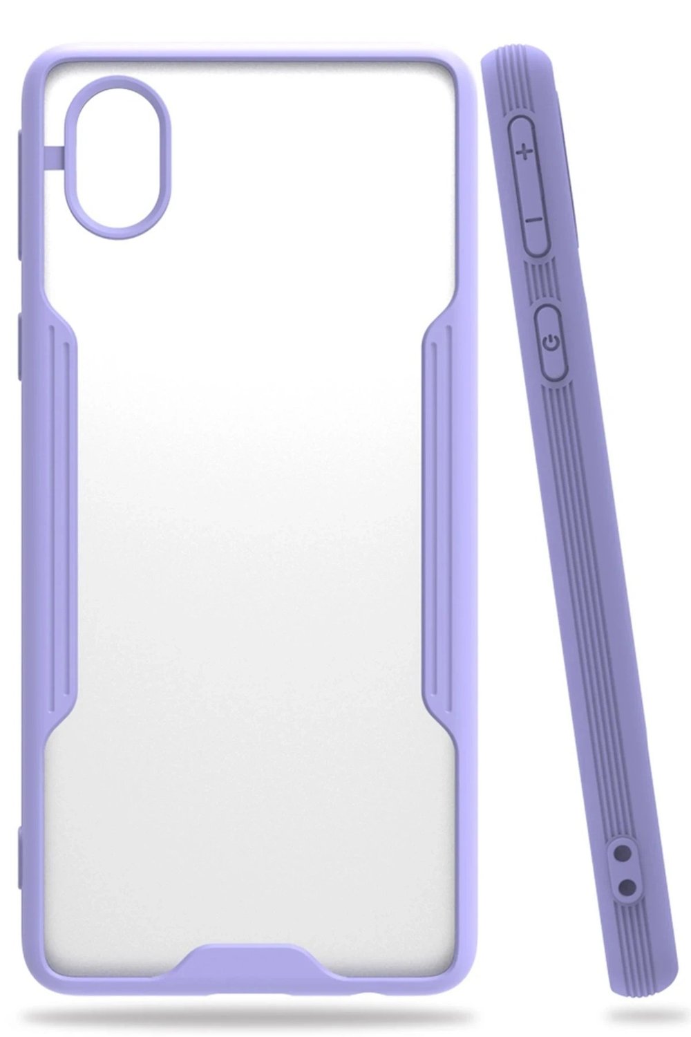 Mey İthalat®  Samsung Galaxy A01 Core Kılıf Platin Silikon - Lila