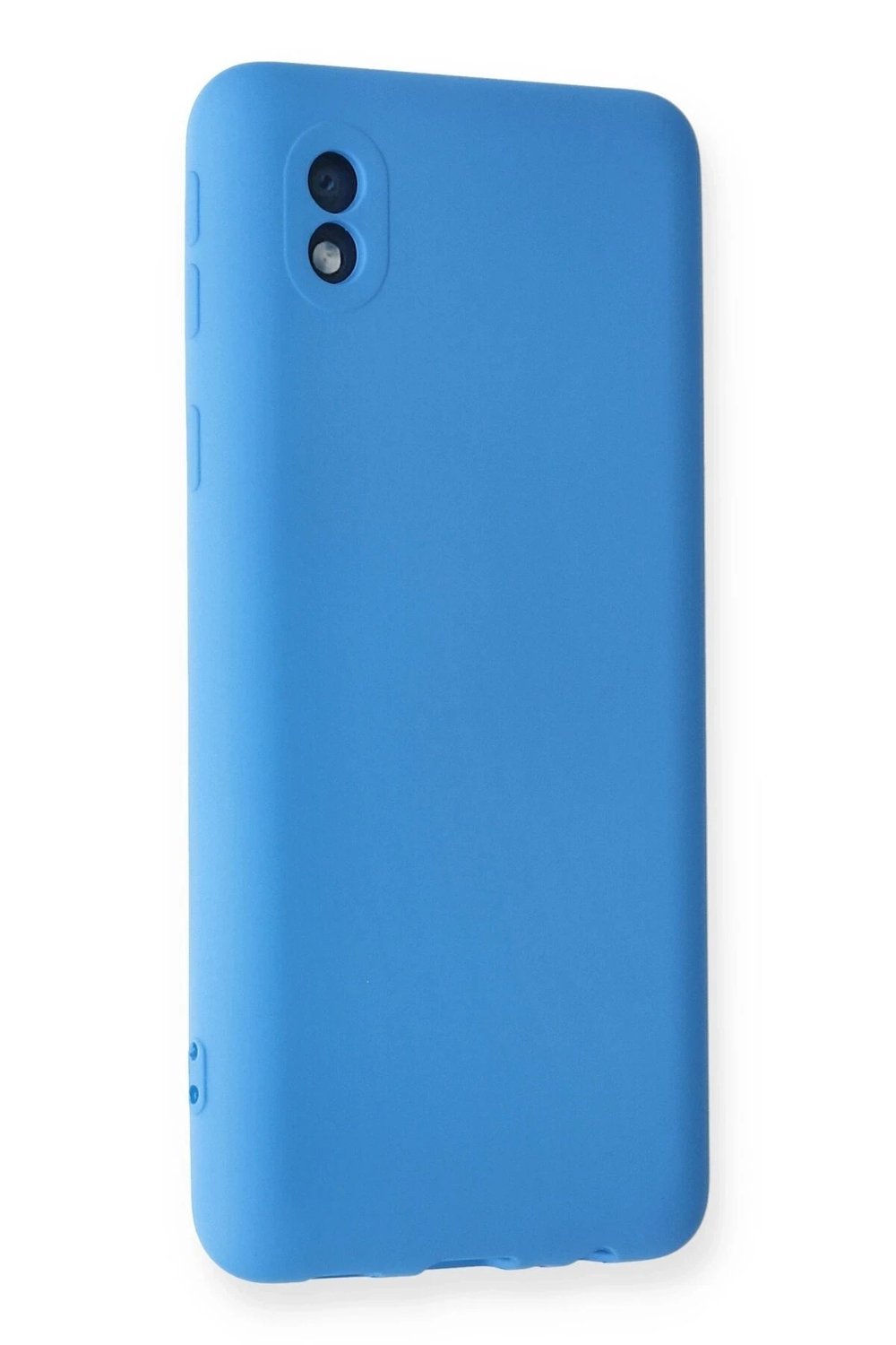Mey İthalat®  Samsung Galaxy A01 Core Kılıf Nano içi Kadife Silikon - Mavi