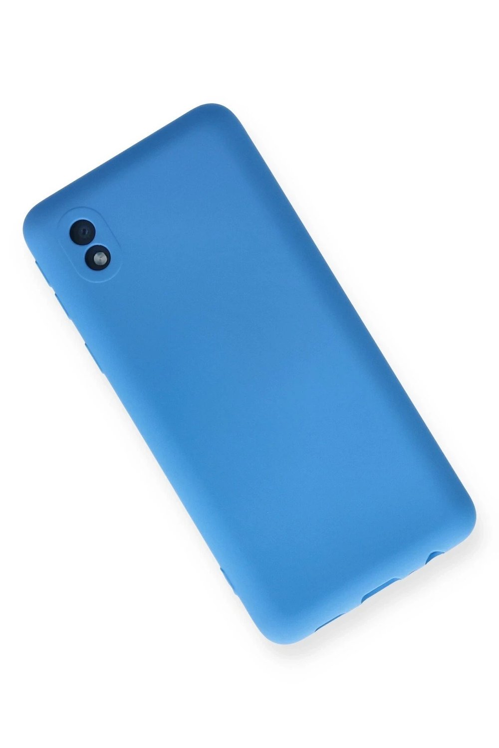 Mey İthalat®  Samsung Galaxy A01 Core Kılıf Nano içi Kadife Silikon - Mavi