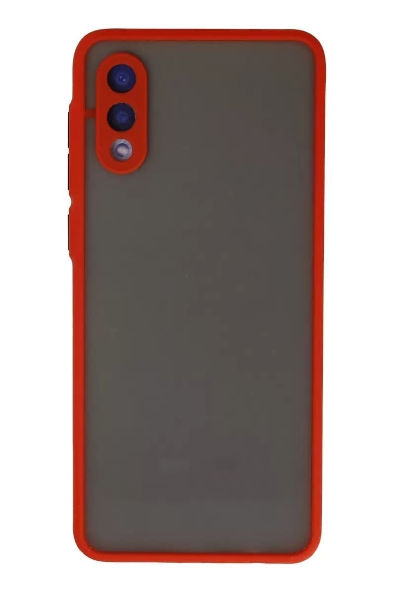 Mey İthalat®  Samsung Galaxy A02 Kılıf Montreal Silikon Kapak - Kırmızı