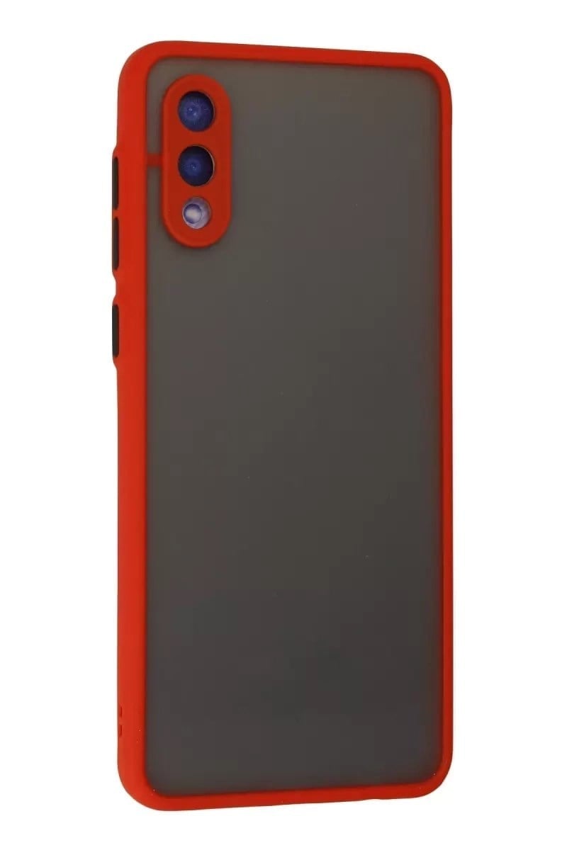 Mey İthalat®  Samsung Galaxy A02 Kılıf Montreal Silikon Kapak - Kırmızı