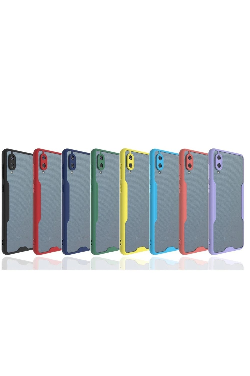 Mey İthalat®  Samsung Galaxy A02 Kılıf Platin Silikon - Yeşil