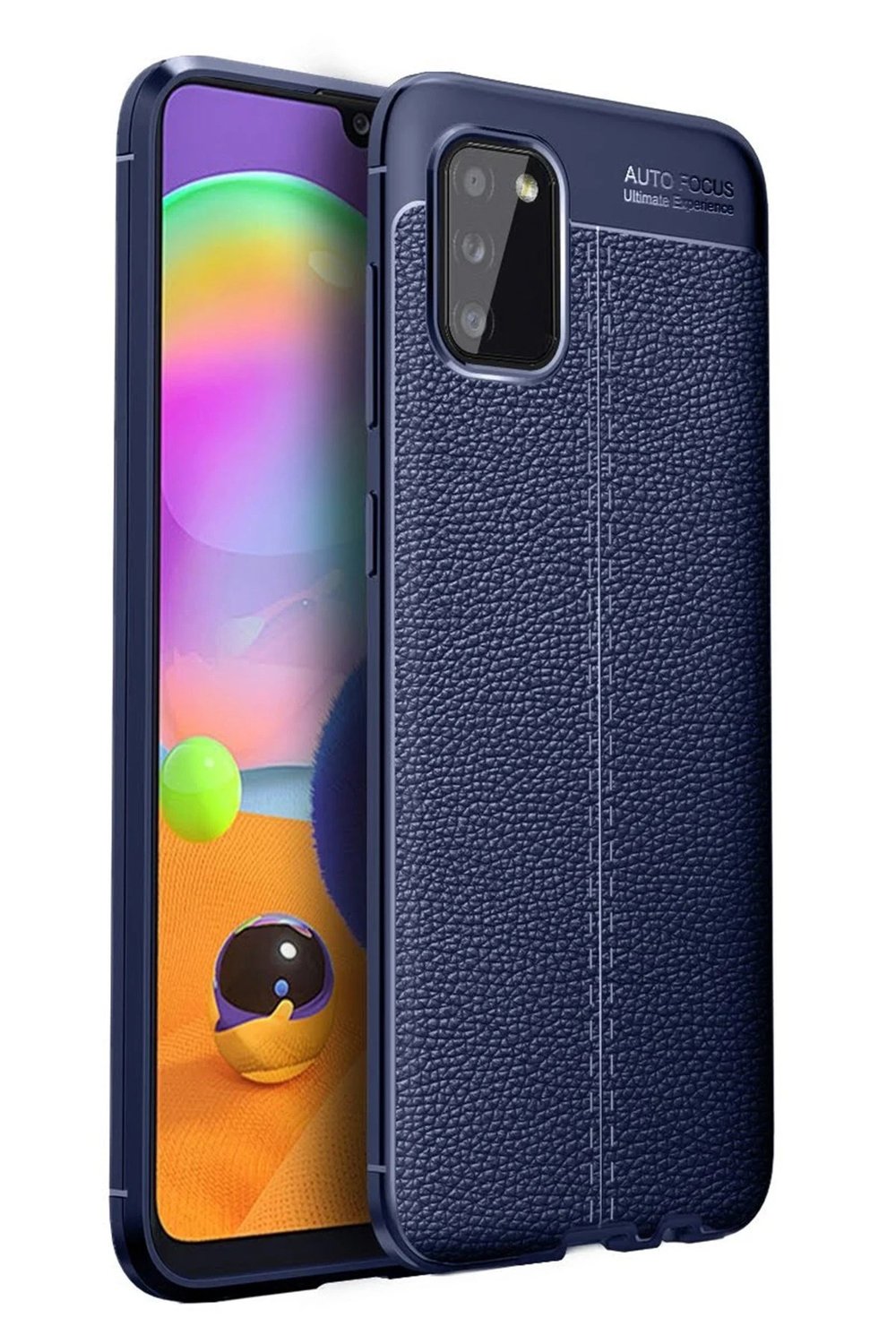 Mey İthalat®  Samsung Galaxy A02S Kılıf Auto Focus Kapak - Lacivert