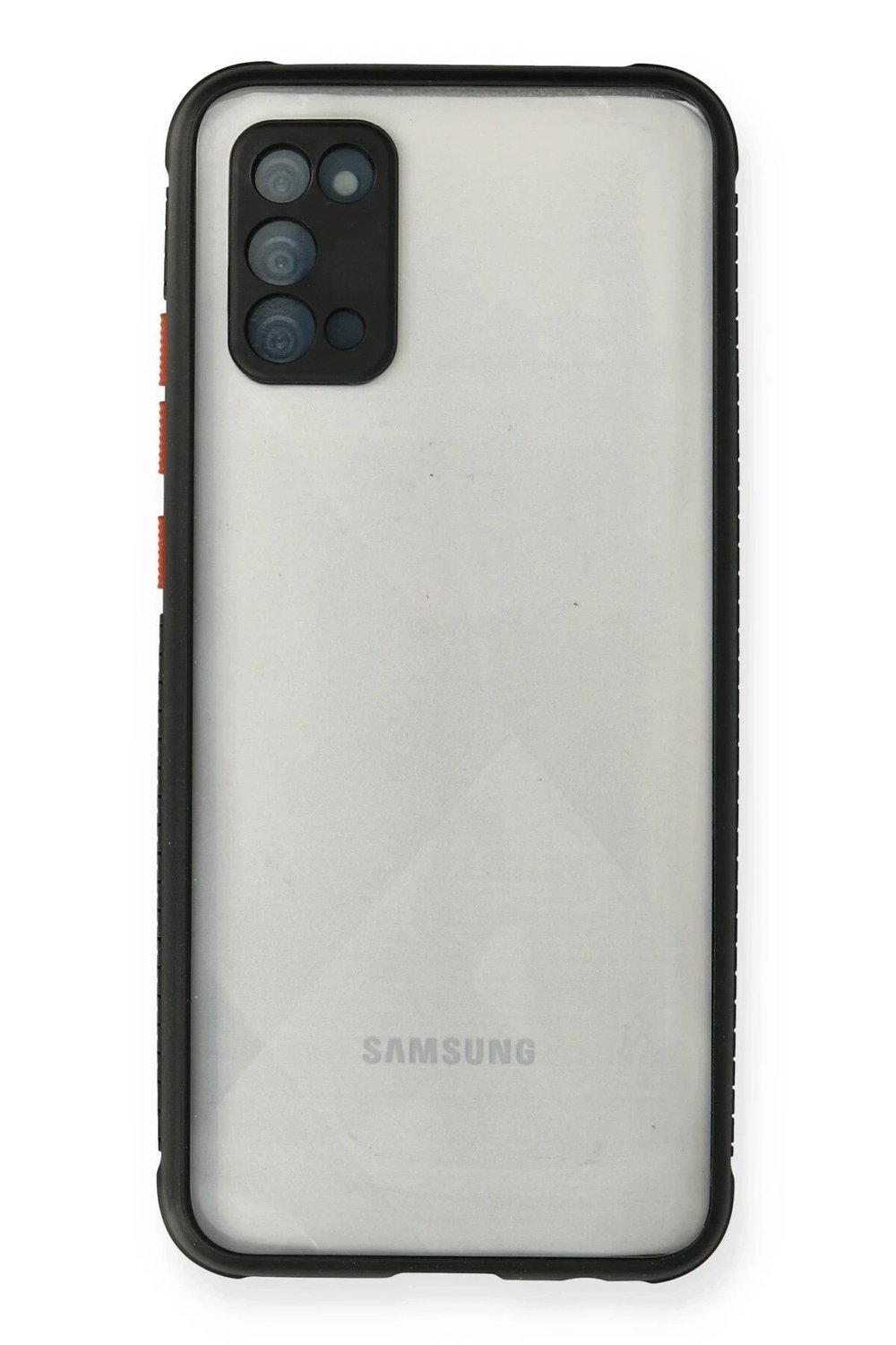 Mey İthalat®  Samsung Galaxy A02S Kılıf Miami Şeffaf Silikon - Siyah