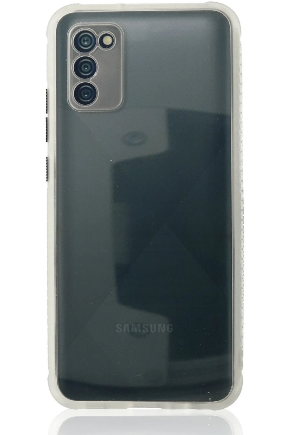 Mey İthalat®  Samsung Galaxy A02S Kılıf Miami Şeffaf Silikon - Şeffaf
