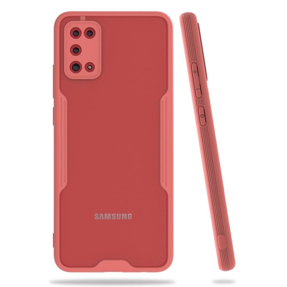 Mey İthalat®  Samsung Galaxy A02S Kılıf Platin Silikon - Pembe