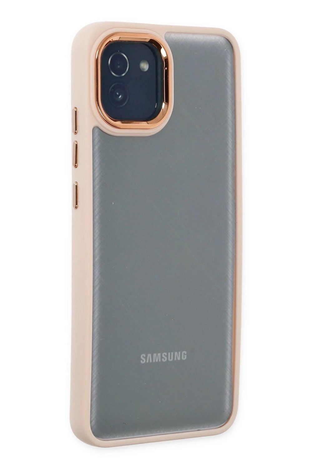 Mey İthalat®  Samsung Galaxy A03 Kılıf Dora Kapak - Pudra