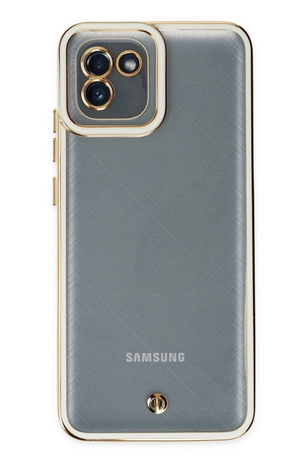 Mey İthalat®  Samsung Galaxy A03 Kılıf Liva Lens Silikon - Beyaz