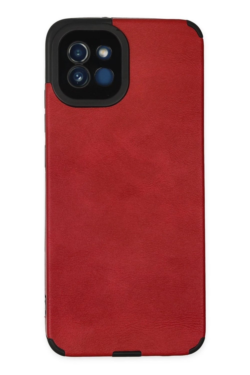 Mey İthalat®  Samsung Galaxy A03 Kılıf Loop Deri Silikon - Kırmızı