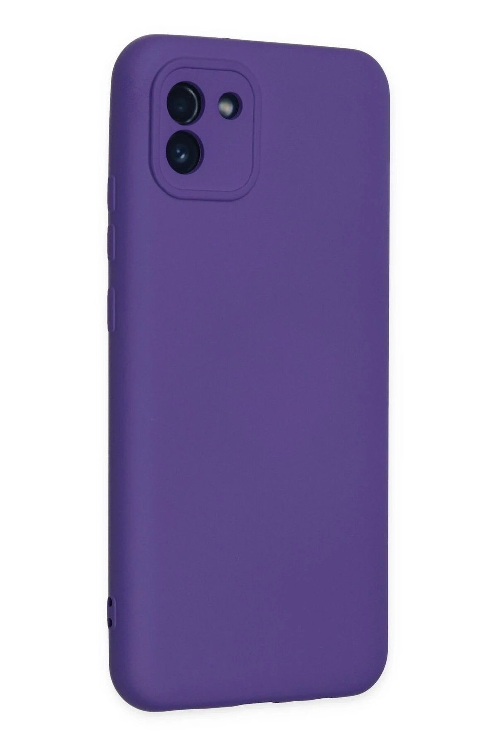 Mey İthalat®  Samsung Galaxy A03 Kılıf Nano içi Kadife Silikon - Mor
