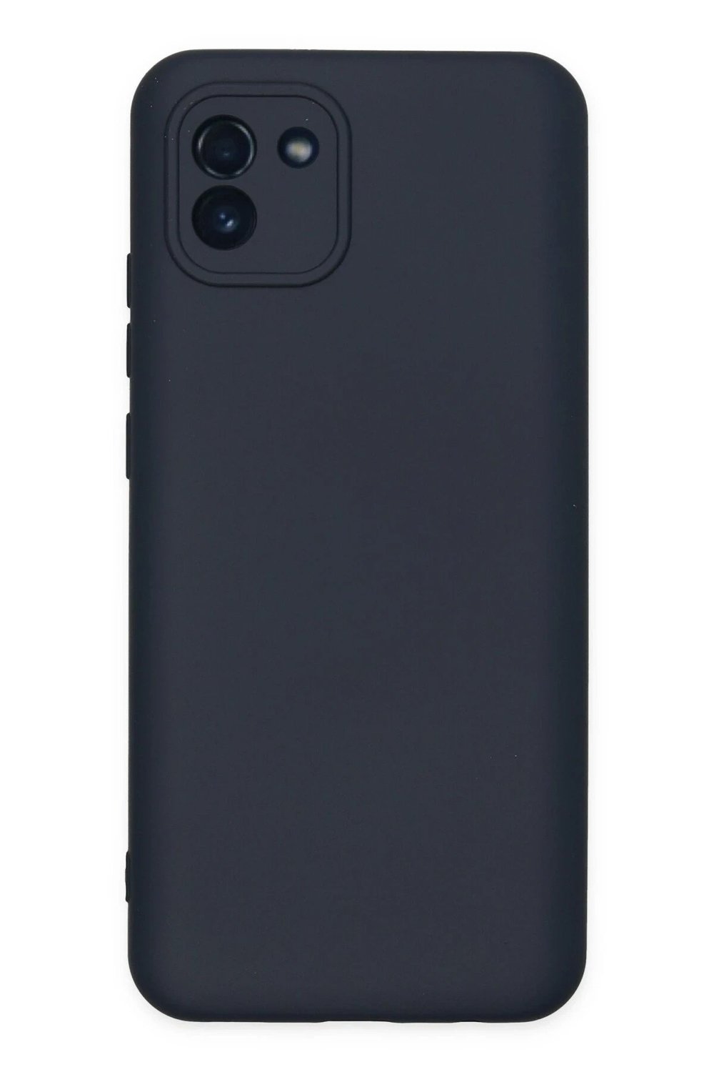 Mey İthalat®  Samsung Galaxy A03 Kılıf Nano içi Kadife Silikon - Lacivert