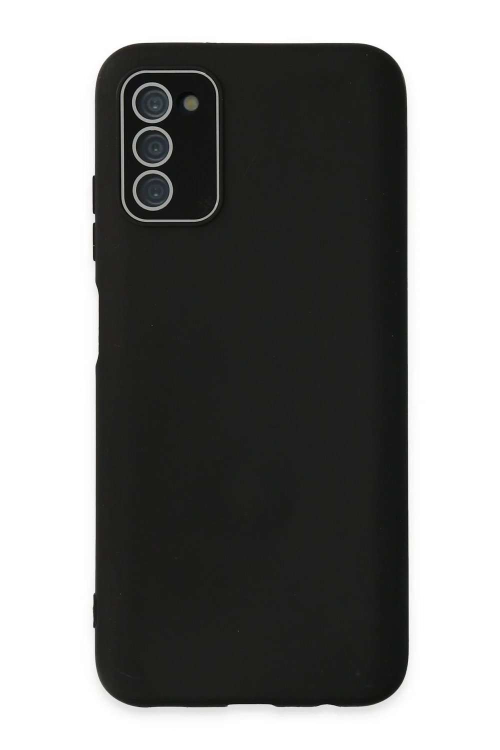 Mey İthalat®  Samsung Galaxy A03S Kılıf Lansman Glass Kapak - Siyah