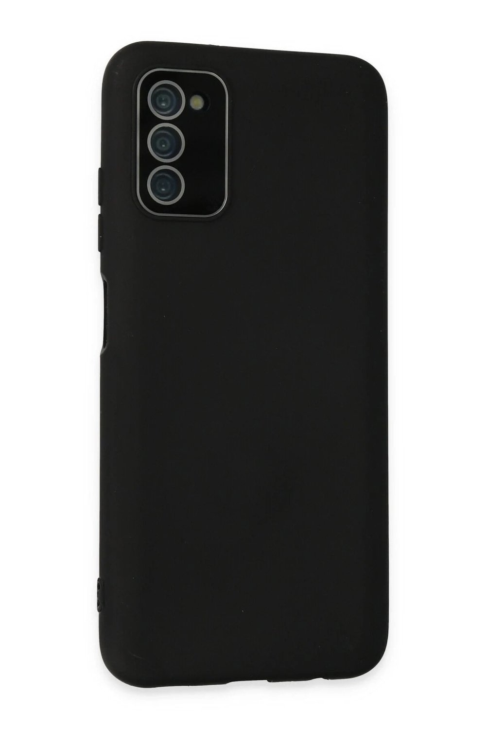 Mey İthalat®  Samsung Galaxy A03S Kılıf Lansman Glass Kapak - Siyah