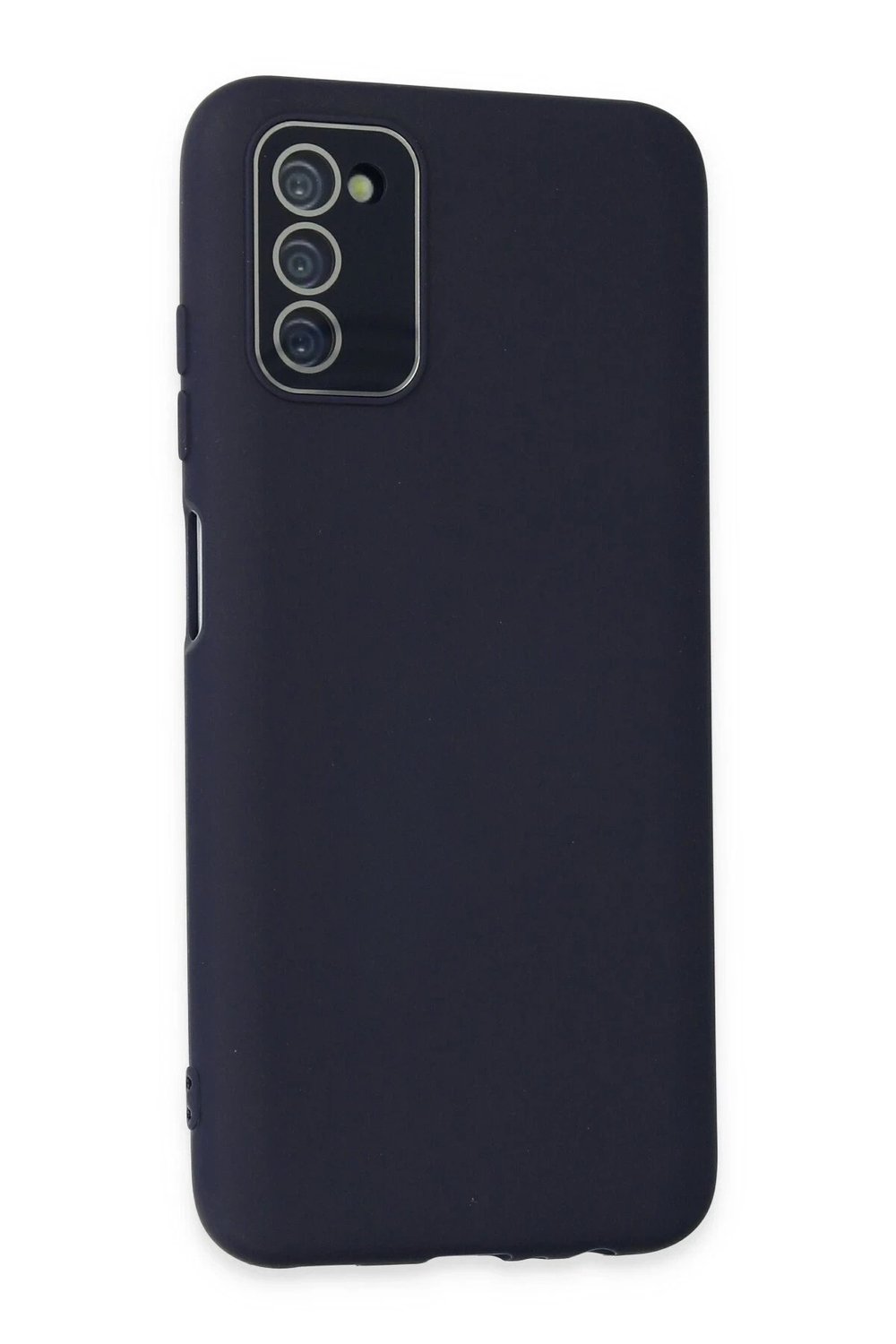 Mey İthalat®  Samsung Galaxy A03S Kılıf Lansman Glass Kapak - Lacivert