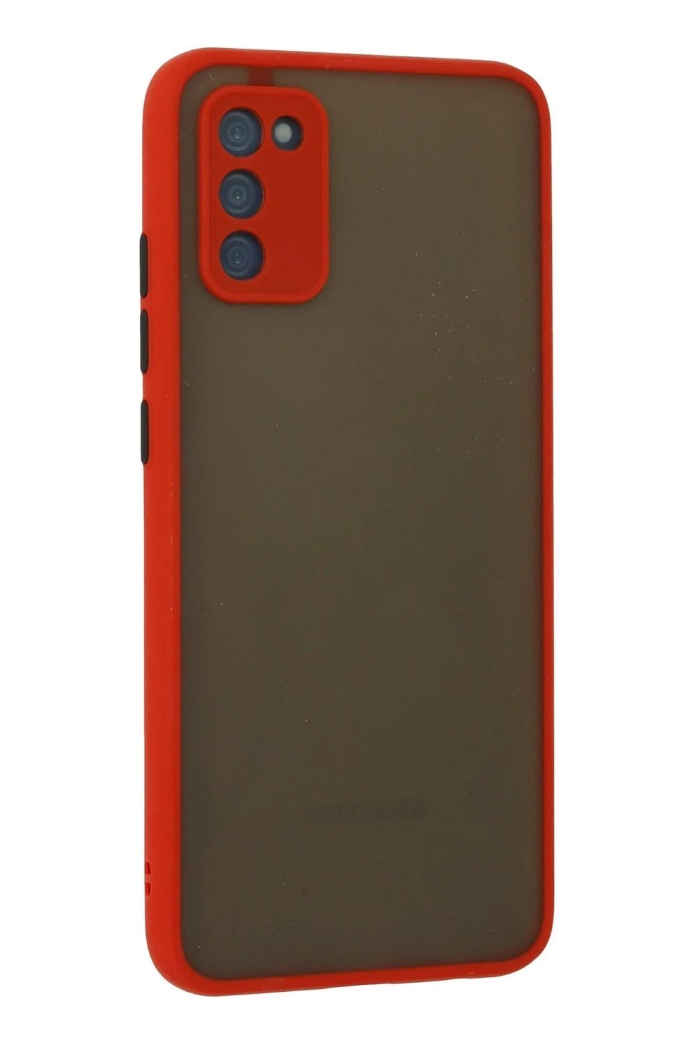 Mey İthalat®  Samsung Galaxy A03S Kılıf Montreal Silikon Kapak - Kırmızı