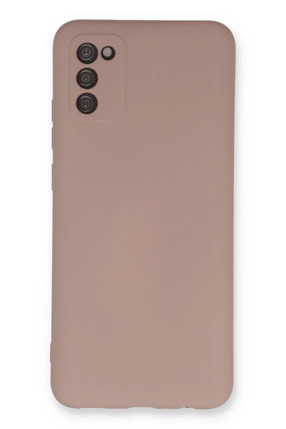 Mey İthalat®  Samsung Galaxy A03S Kılıf Nano içi Kadife Silikon - Pudra