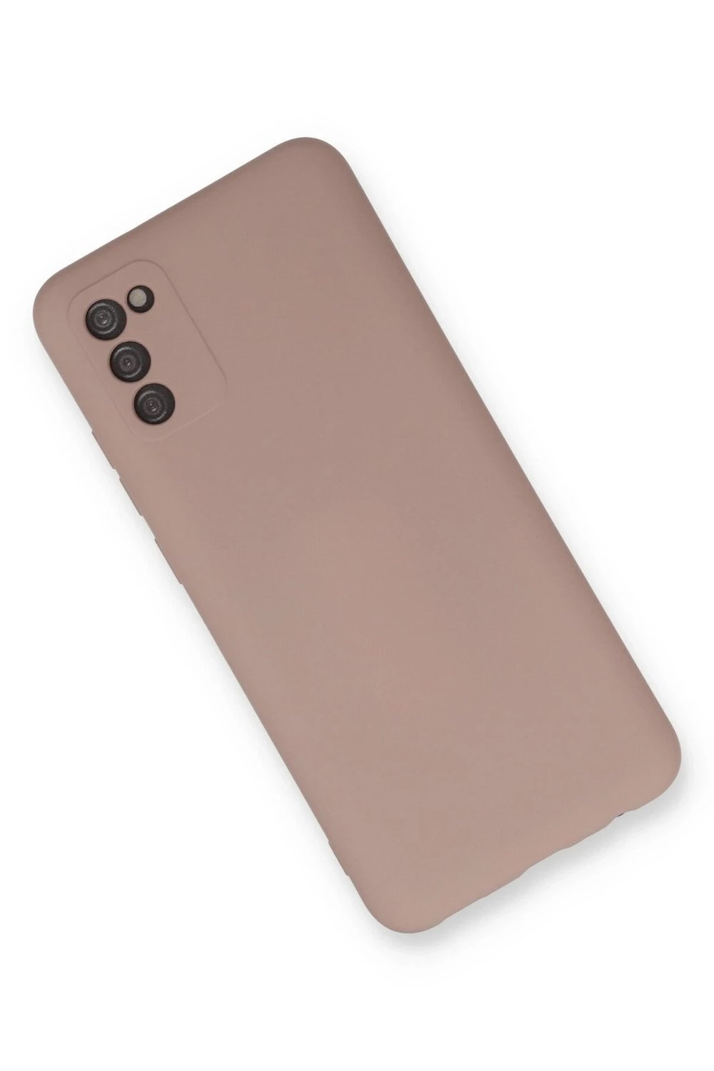 Mey İthalat®  Samsung Galaxy A03S Kılıf Nano içi Kadife Silikon - Pudra