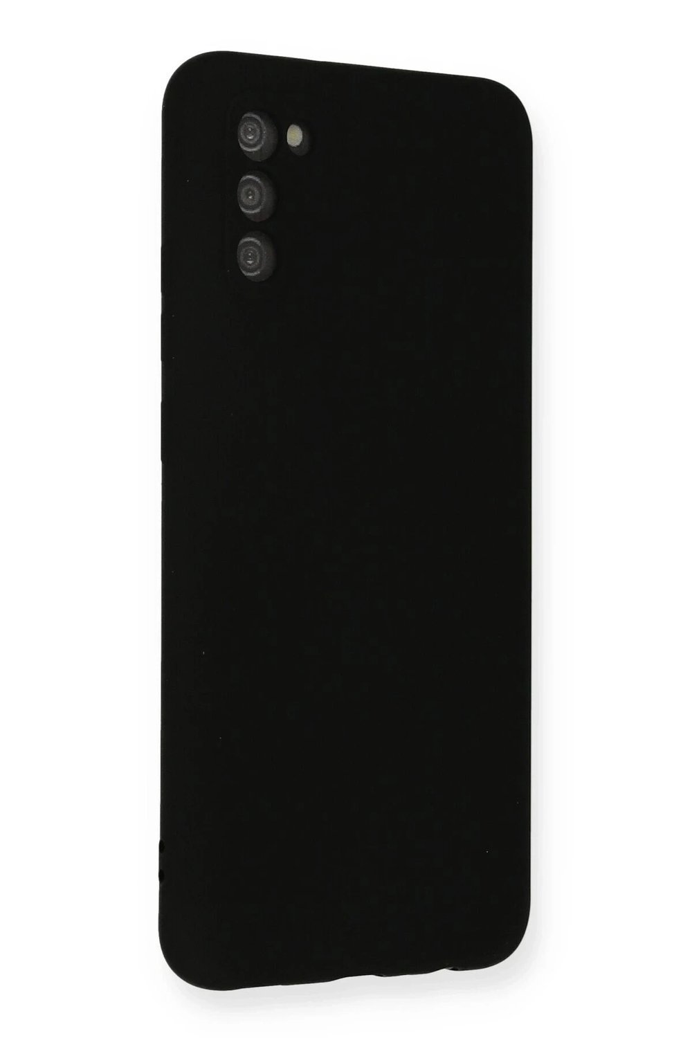 Mey İthalat®  Samsung Galaxy A03S Kılıf Nano içi Kadife Silikon - Siyah