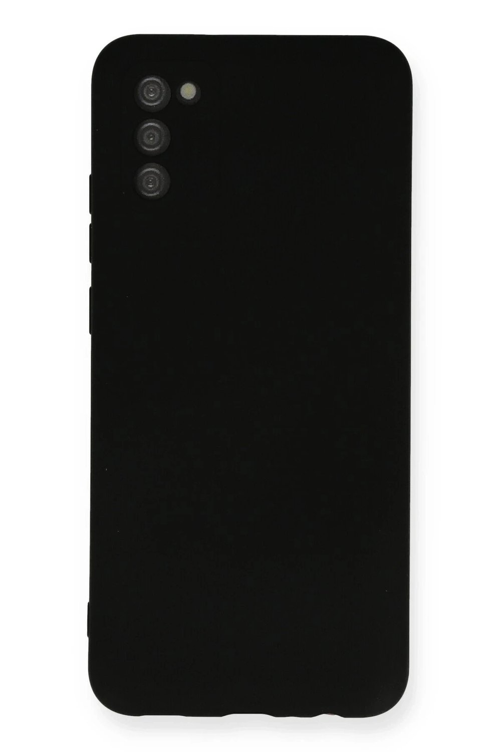 Mey İthalat®  Samsung Galaxy A03S Kılıf Nano içi Kadife Silikon - Siyah