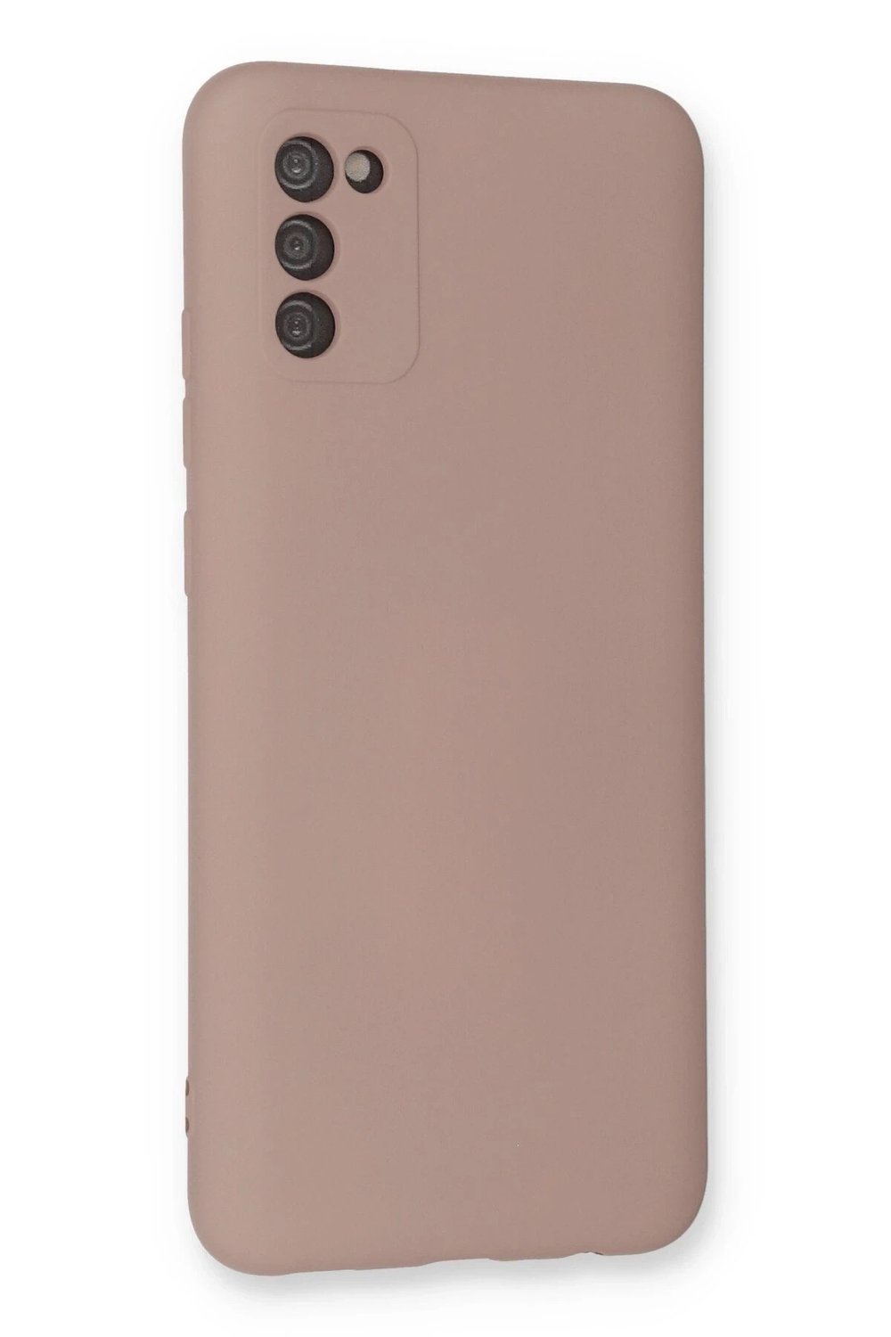 Mey İthalat®  Samsung Galaxy A03S Kılıf Nano içi Kadife Silikon - Pudra