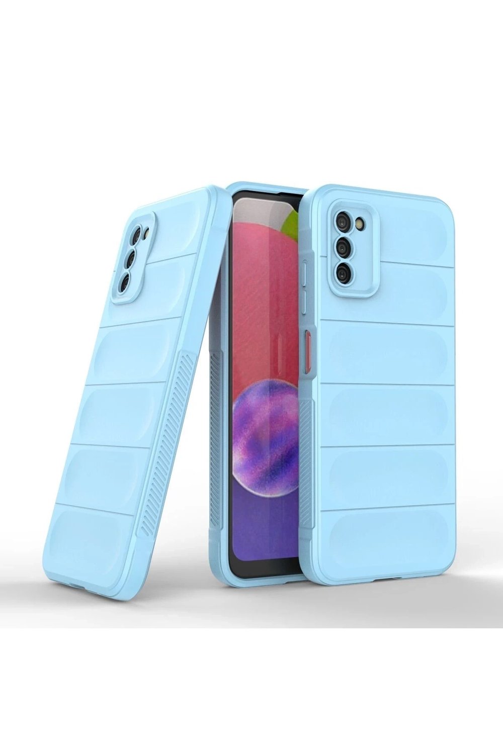 Mey İthalat®  Samsung Galaxy A03S Kılıf Optimum Silikon - Sky Blue