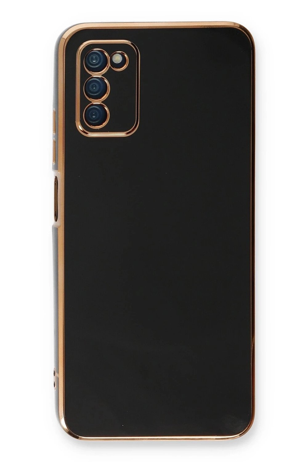 Mey İthalat®  Samsung Galaxy A03S Kılıf Volet Silikon - Siyah