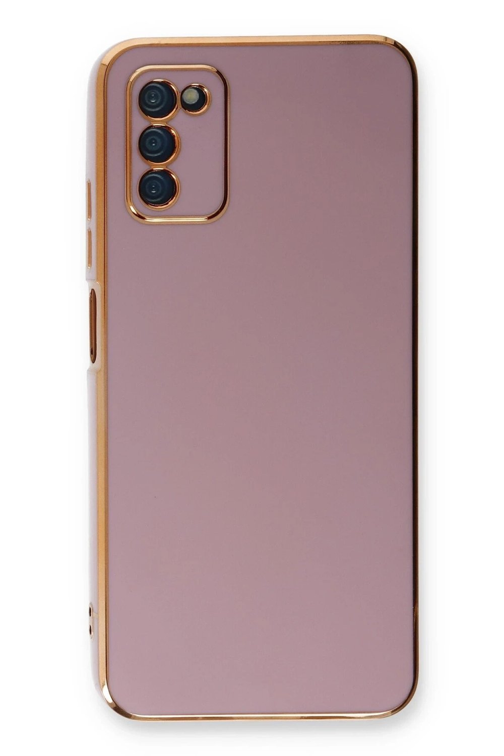 Mey İthalat®  Samsung Galaxy A03S Kılıf Volet Silikon - Mor
