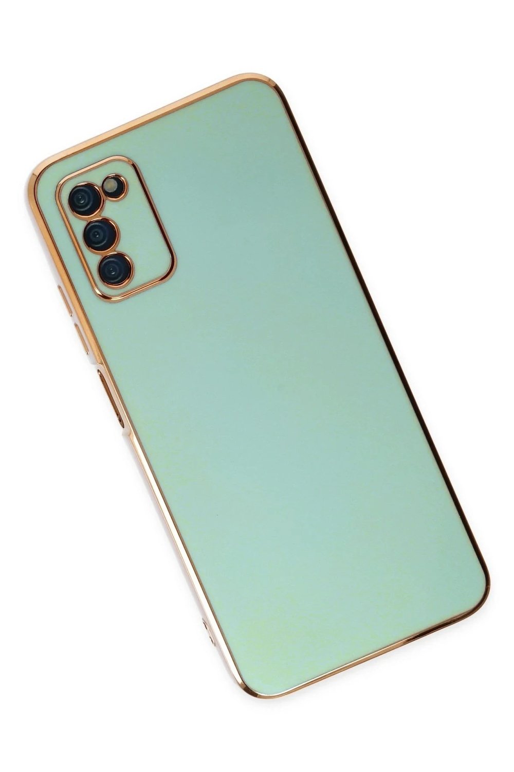 Mey İthalat®  Samsung Galaxy A03S Kılıf Volet Silikon - Açık Yeşil