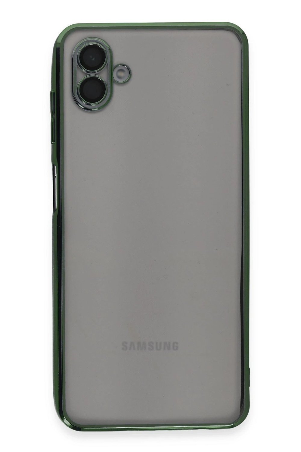 Mey İthalat®  Samsung Galaxy A04 Kılıf  Lensli Silikon - Yeşil