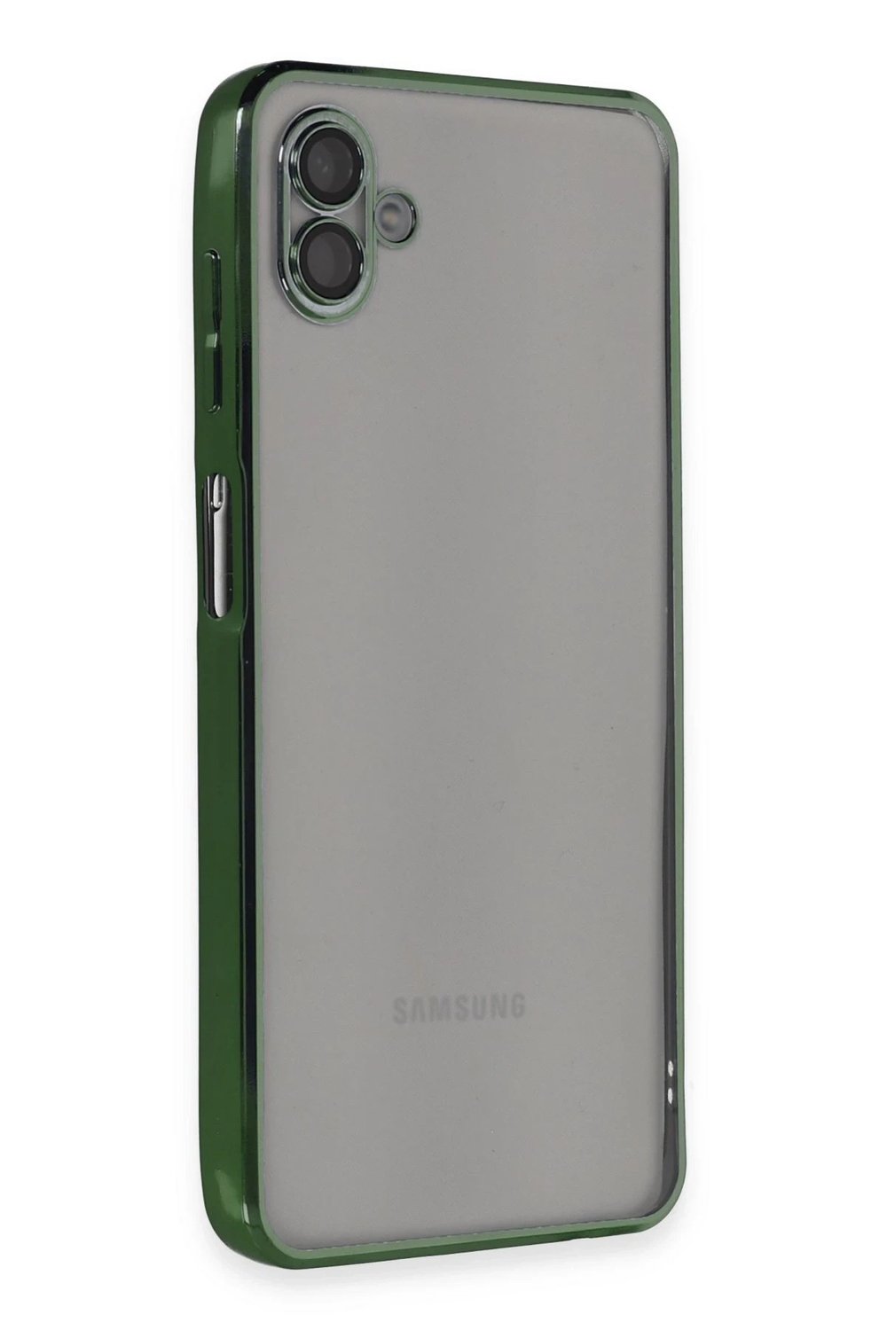 Mey İthalat®  Samsung Galaxy A04 Kılıf  Lensli Silikon - Yeşil
