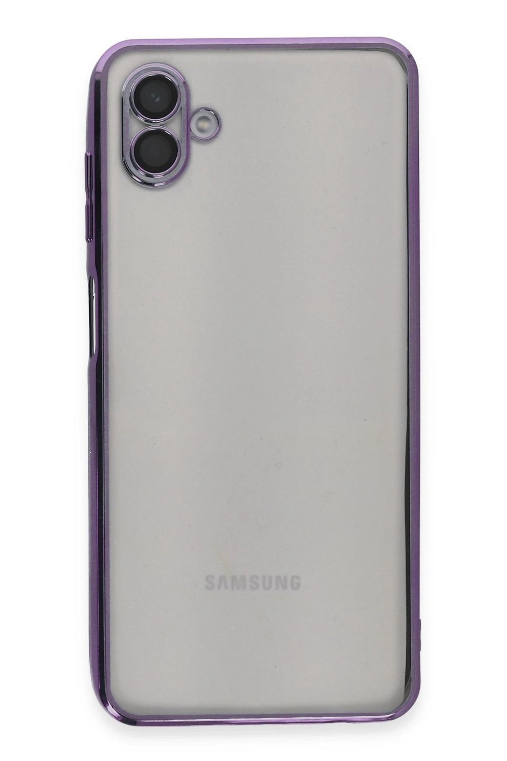 Mey İthalat®  Samsung Galaxy A04 Kılıf  Lensli Silikon - Mor