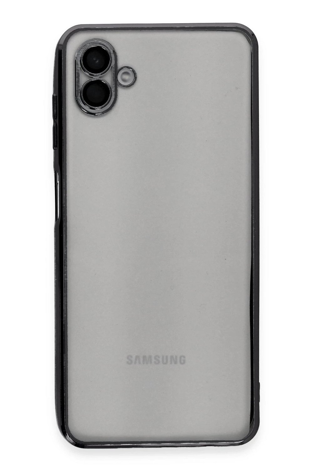 Mey İthalat®  Samsung Galaxy A04 Kılıf  Lensli Silikon - Siyah