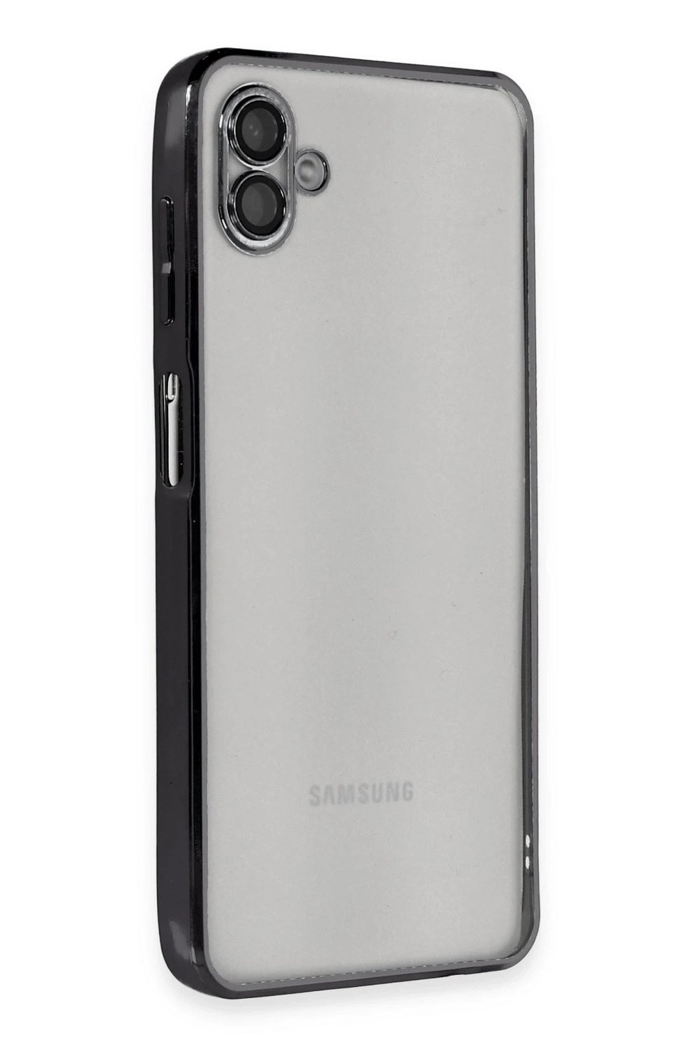 Mey İthalat®  Samsung Galaxy A04 Kılıf  Lensli Silikon - Siyah