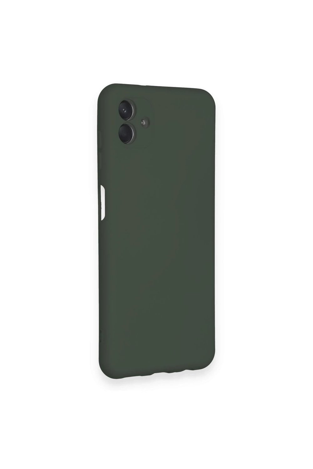 Mey İthalat®  Samsung Galaxy A04 Kılıf Nano içi Kadife Silikon - Koyu Yeşil