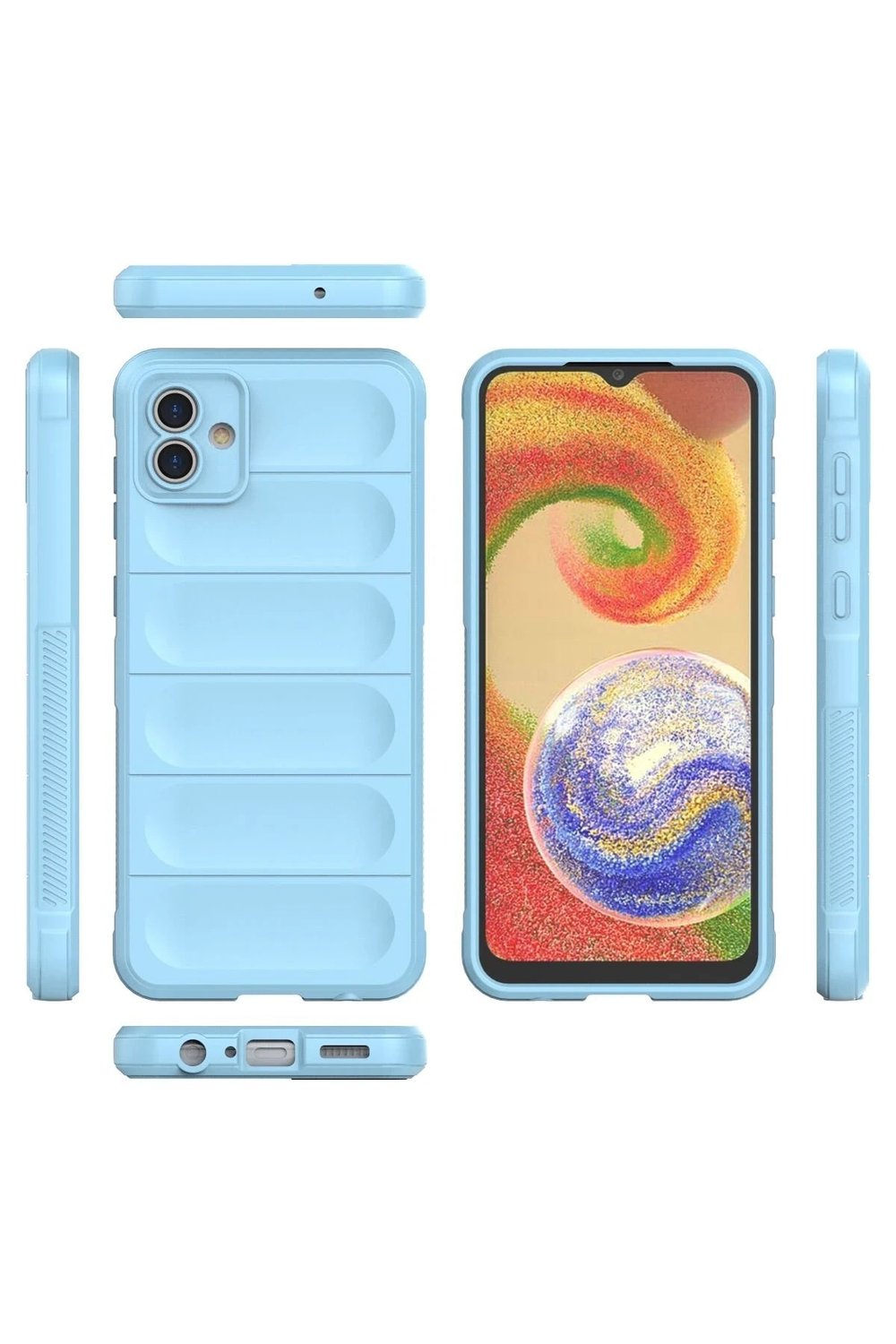 Mey İthalat®  Samsung Galaxy A04 Kılıf Optimum Silikon - Sky Blue