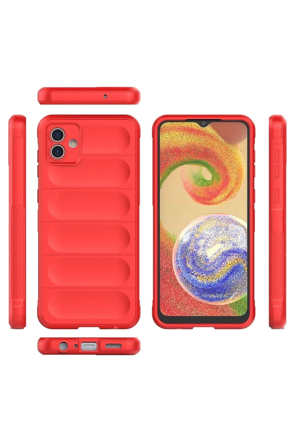 Mey İthalat®  Samsung Galaxy A04 Kılıf Optimum Silikon - Kırmızı