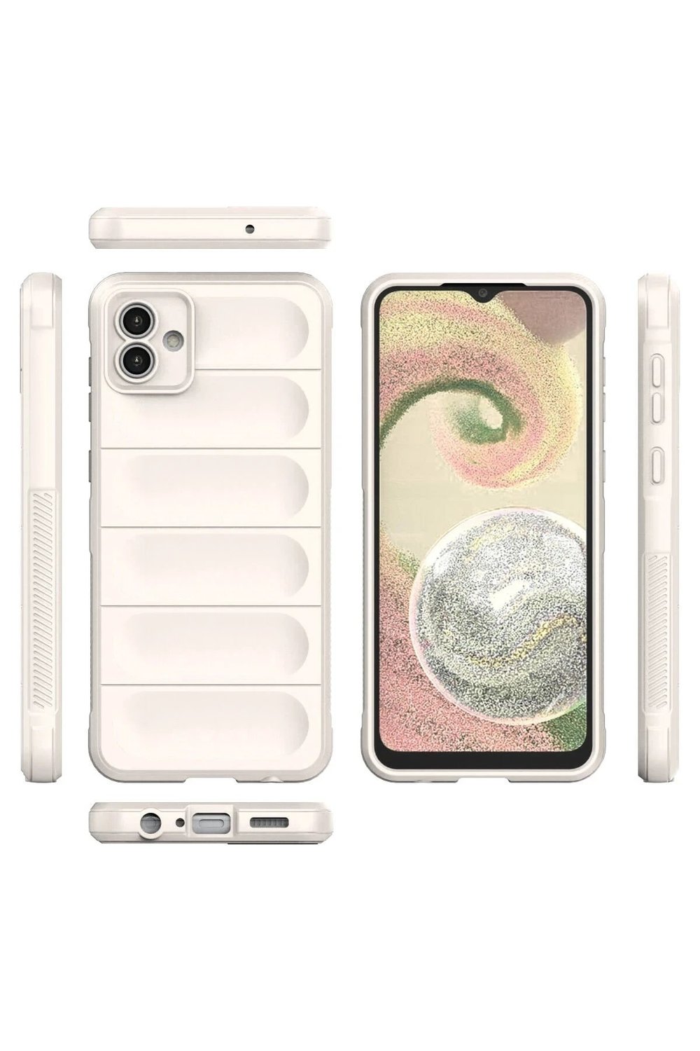 Mey İthalat®  Samsung Galaxy A04 Kılıf Optimum Silikon - Krem
