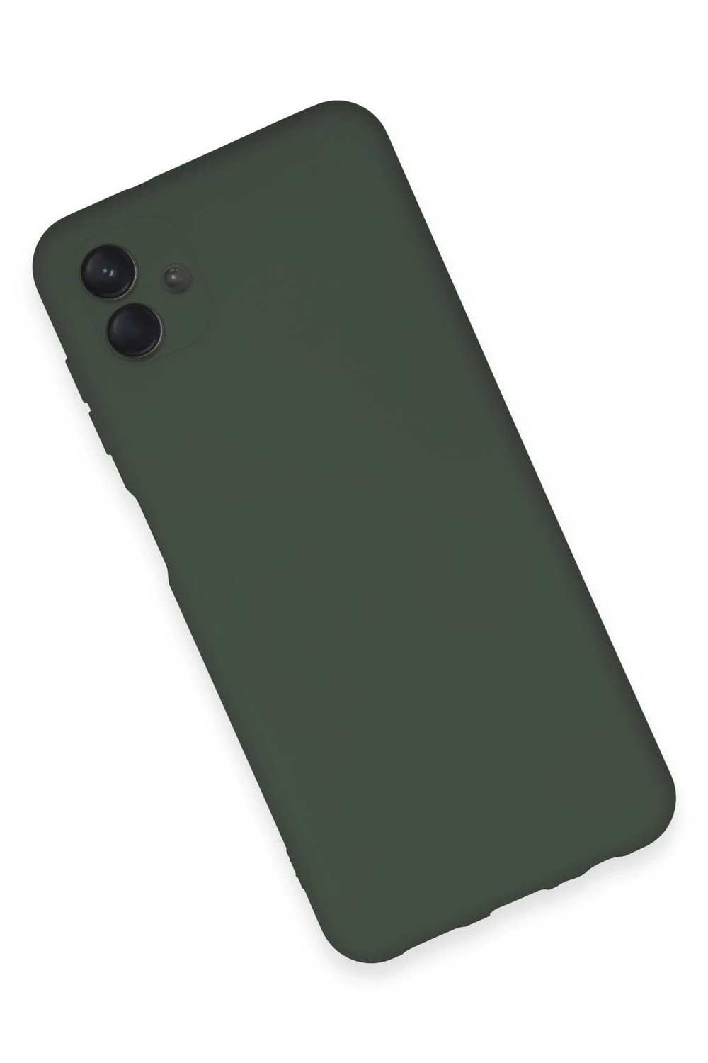 Mey İthalat®  Samsung Galaxy A04E Kılıf Nano içi Kadife Silikon - Koyu Yeşil