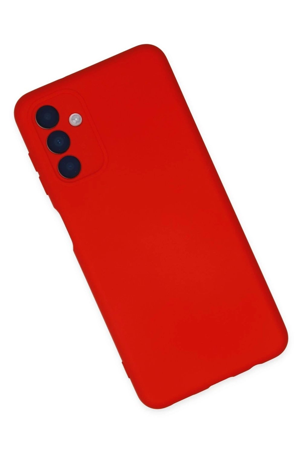 Mey İthalat®  Samsung Galaxy A04S Kılıf Nano içi Kadife Silikon - Kırmızı