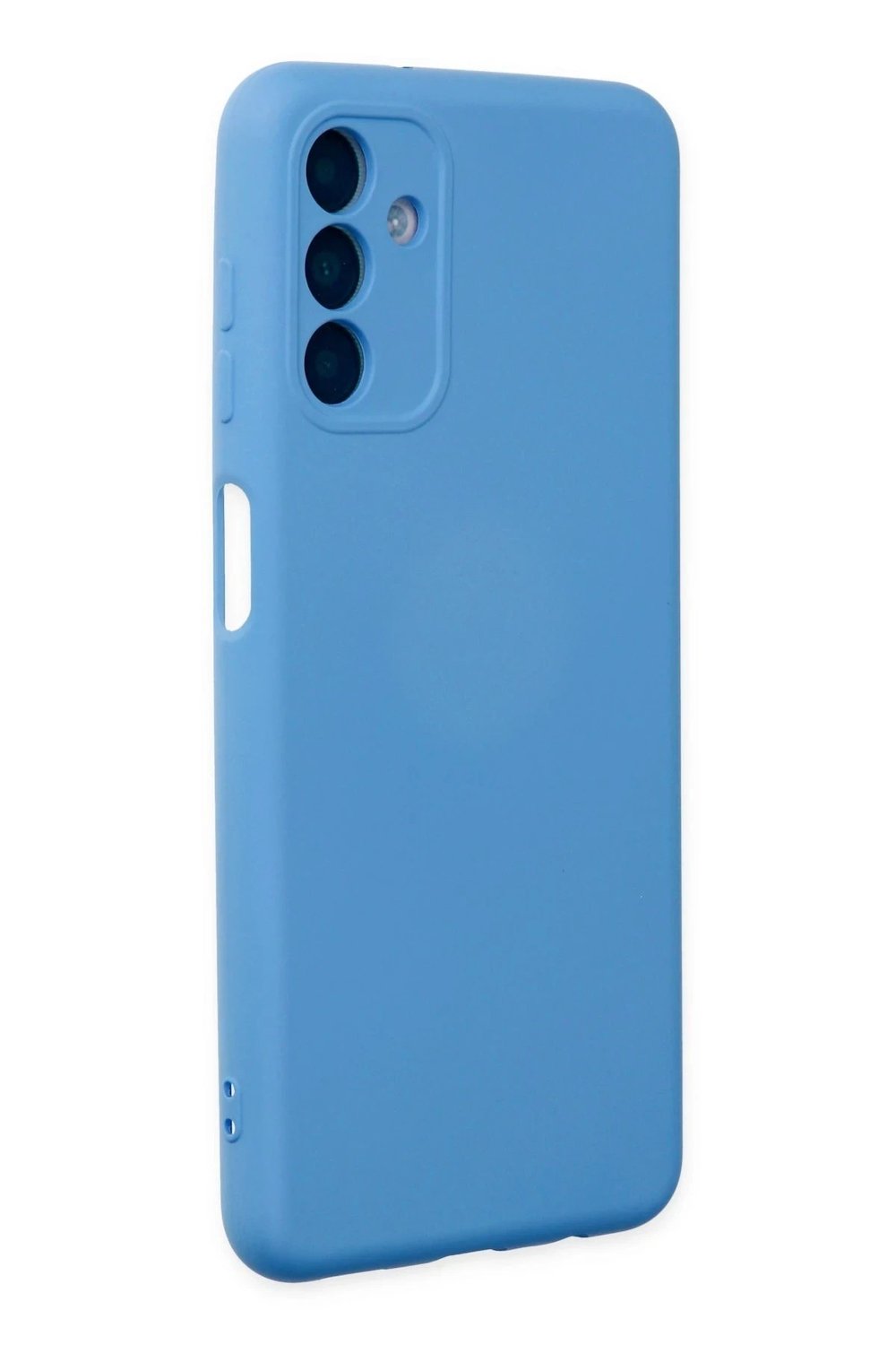 Mey İthalat®  Samsung Galaxy A04S Kılıf Nano içi Kadife Silikon - Mavi