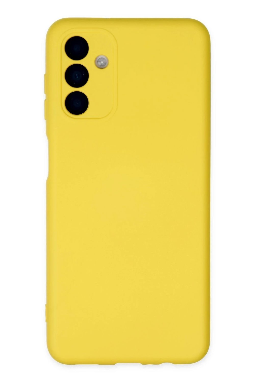 Mey İthalat®  Samsung Galaxy A04S Kılıf Nano içi Kadife Silikon - Sarı