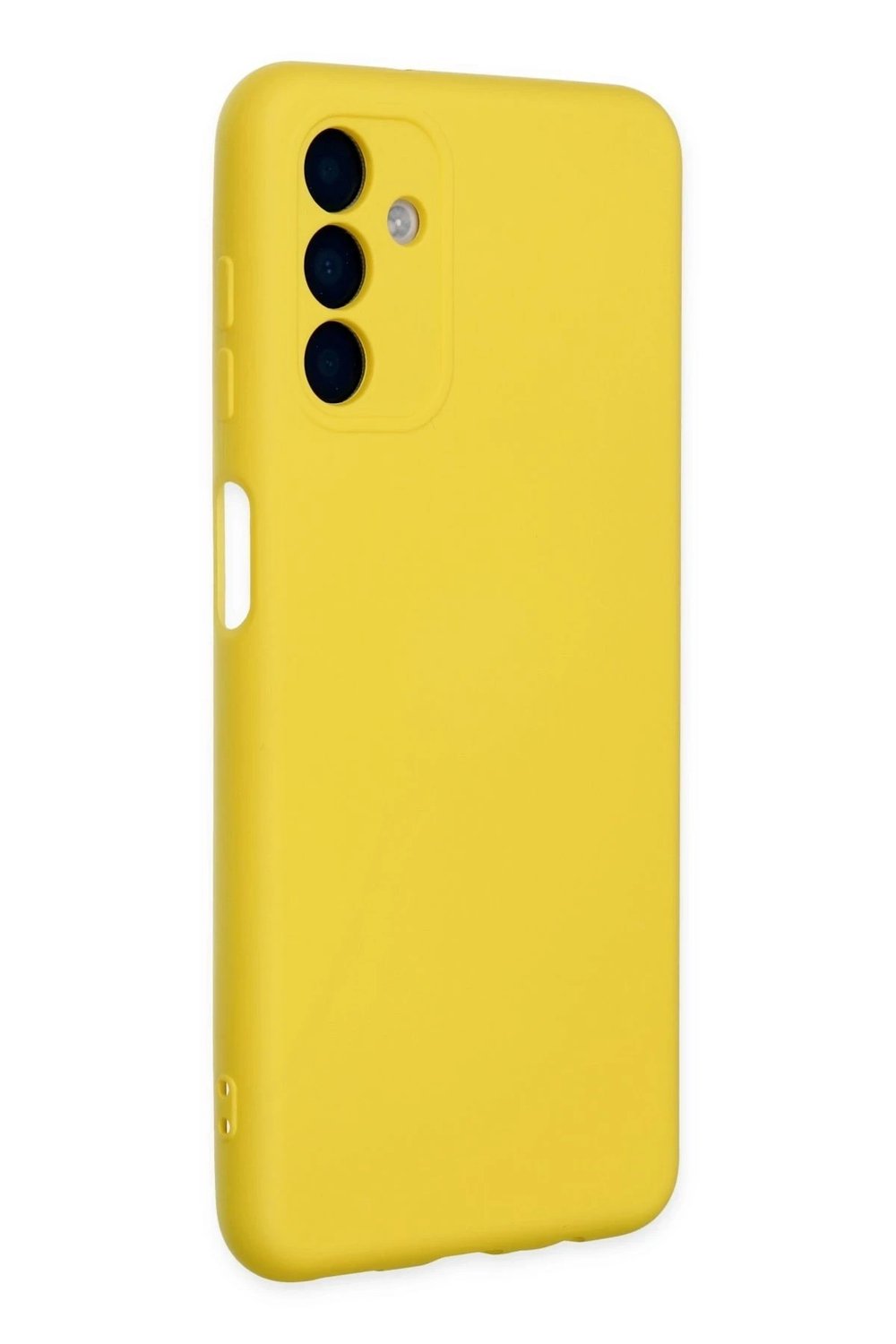 Mey İthalat®  Samsung Galaxy A04S Kılıf Nano içi Kadife Silikon - Sarı