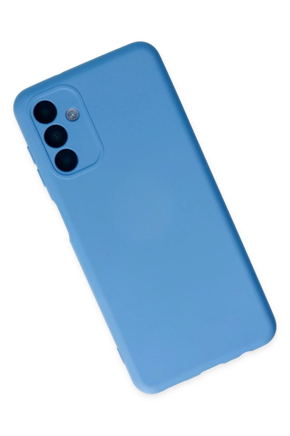 Mey İthalat®  Samsung Galaxy A04S Kılıf Nano içi Kadife Silikon - Mavi
