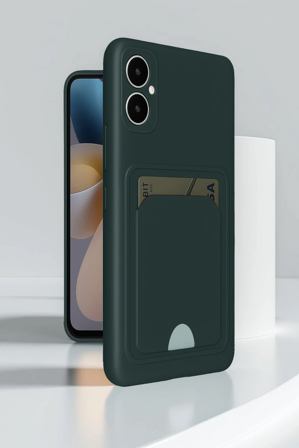 Mey İthalat®  Samsung Galaxy A05 Kelvin Kartvizitli Silikon - Siyah