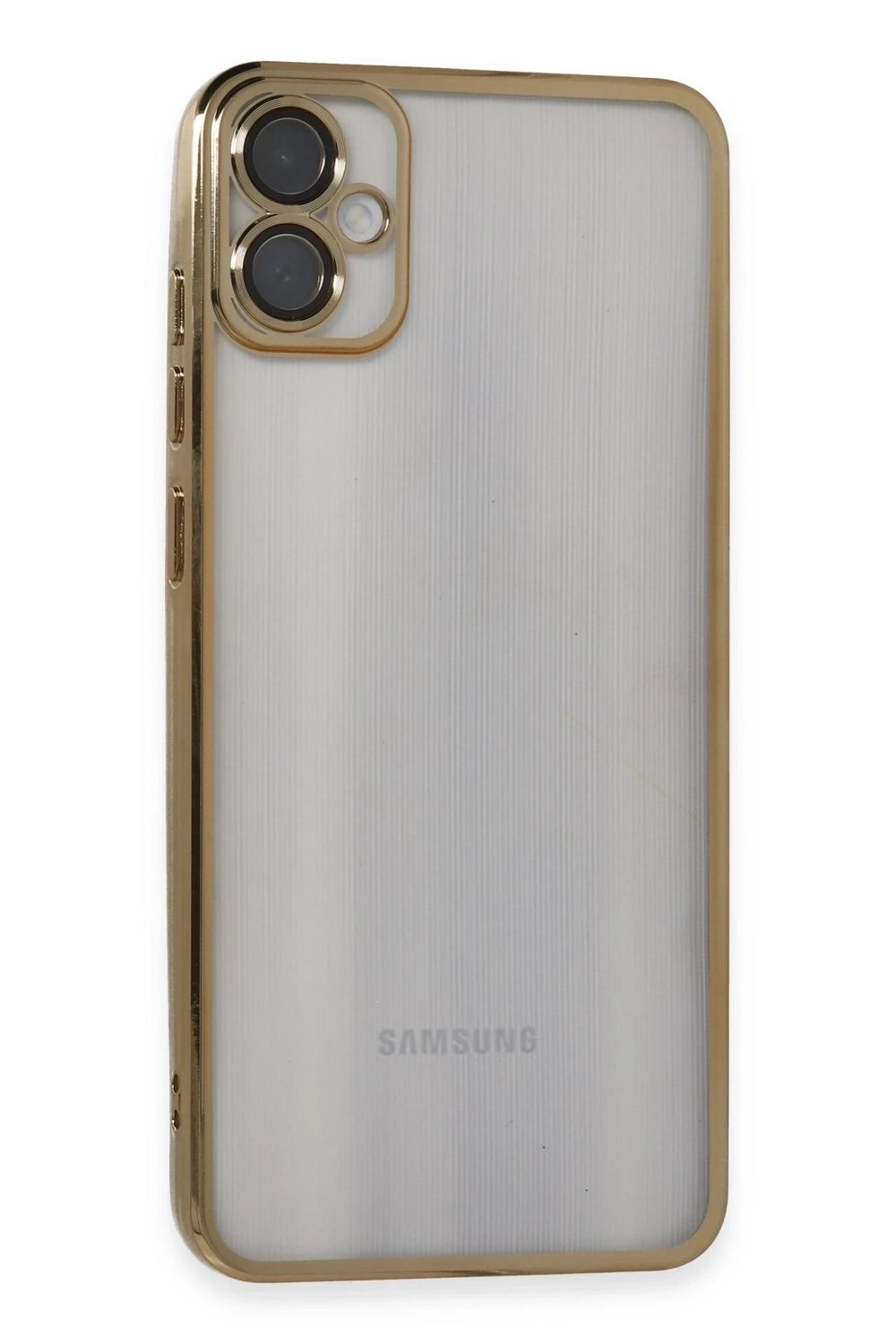 Mey İthalat®  Samsung Galaxy A05 Kılıf  Lensli Silikon - Gold